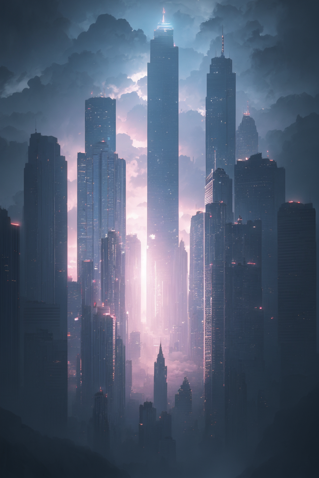 26072192-1008971890-A stormy sky over a cityscape with tall buildings, Tilting, Negative Space, separation light, high key masterpiece, realistic, a.png